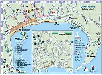 Avalon, Catalina Walking Map